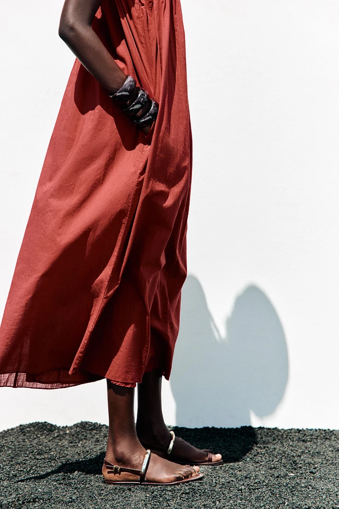 OVERSIZED STRAPPY DRESS