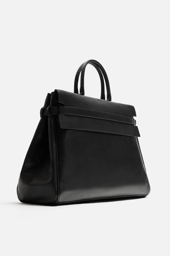 LEATHER HANDBAG