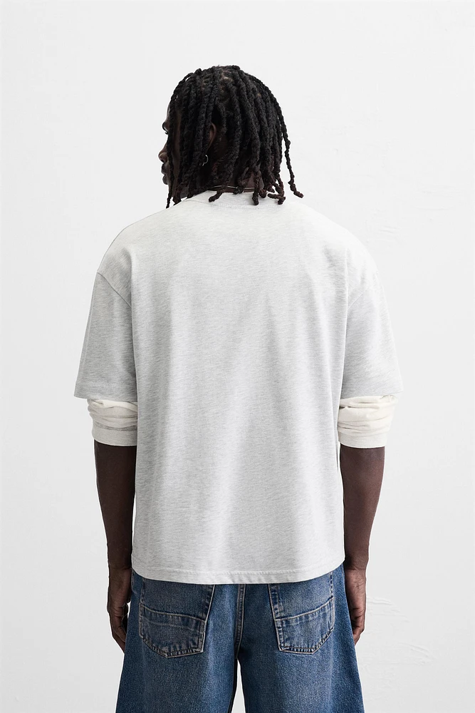 WASHED PRINT T-SHIRT