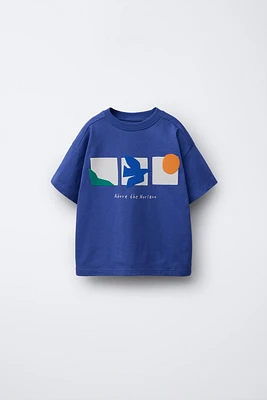 GEOMETRIC SHAPE PRINT T-SHIRT