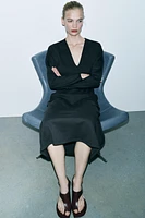 INTERLOCK MIDI DRESS
