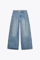 JEAN Z1975 COUPE LARGE À TAILLE HAUTE ET PINCES