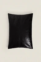 POUF CUIR COUTURES