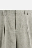 PANTALON DE COSTUME STRUCTURÉ AVEC LIN