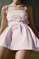 FLORAL POPLIN DRESS