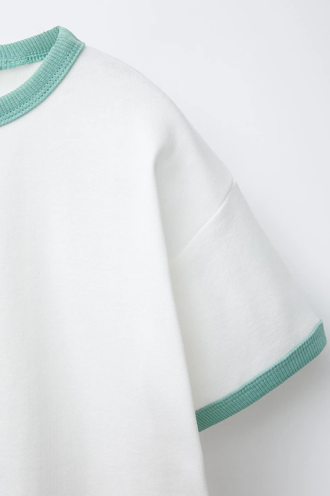 T-SHIRT LISERÉS CONTRASTE