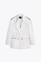 OVERSIZED SATIN BLAZER