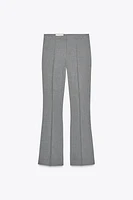RIB DETAIL FLARE PANTS
