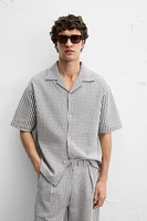 RELAXED FIT SEERSUCKER SHIRT
