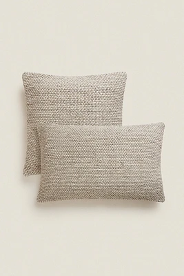PLAITED THROW PILLOW COVER