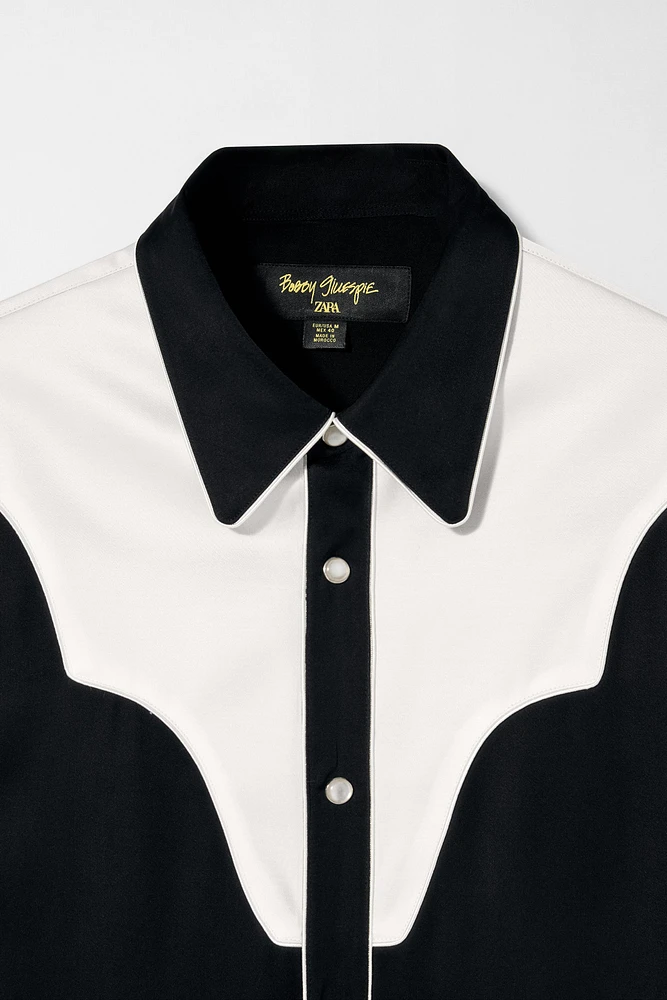 CONTRAST WESTERN SHIRT BOBBY GILLESPIE X ZARA
