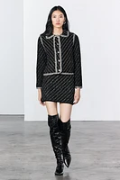 COMBINATION KNIT JACKET