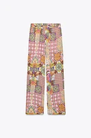WIDE LEG PRINTED PANTS