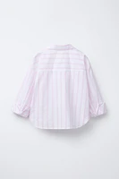 STRIPED SHIRT AND TOP SET