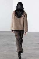 FAUX SHEARLING JACKET ZW COLLECTION