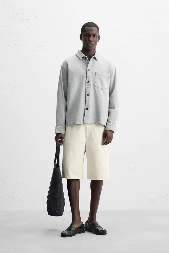 BOXY FIT DENIM SHIRT