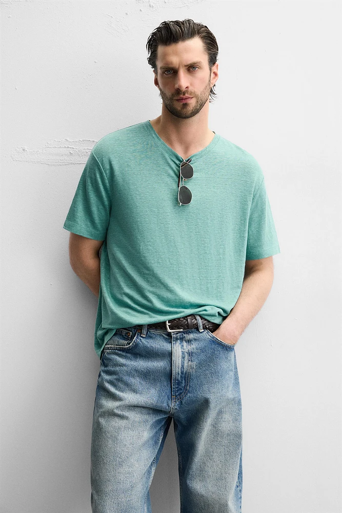 T-SHIRT MÉLANGE LIN