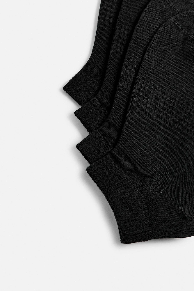 FOUR-PACK OF ANKLE SOCKS