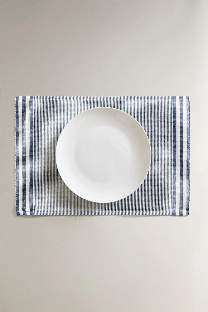 SET DE TABLE RAYURES (LOT DE 2)