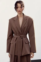 BELTED BLAZER