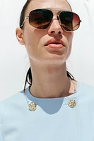 SHORT SLEEVE DOUBLE BREASTED BLAZER