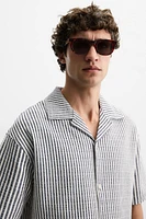 RELAXED FIT SEERSUCKER SHIRT