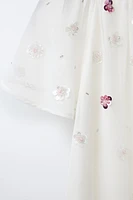 BEADED FLORAL DRESS