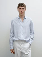 Regular fit striped flowing shirt