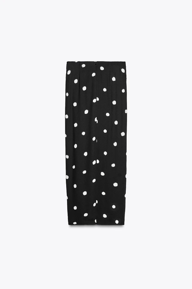ZW COLLECTION POLKA DOT MIDI SKIRT