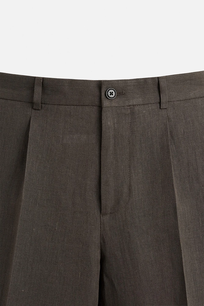 100% LINEN SUIT PANTS
