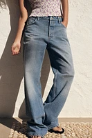 JEAN TRF DROIT À TAILLE MI-HAUTE