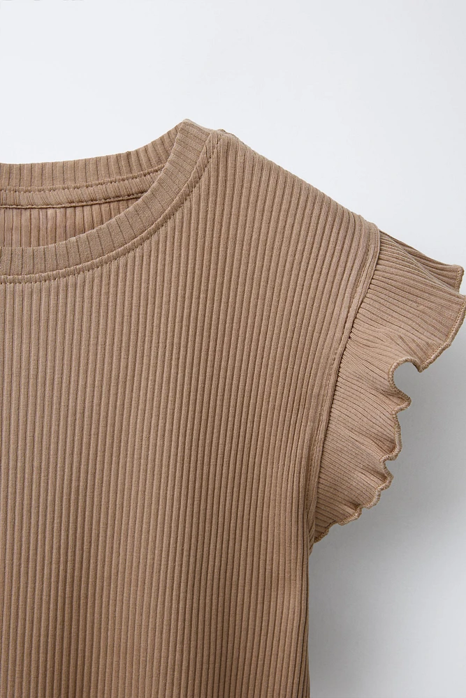 T-SHIRT RIB VOLANTS