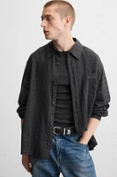 CHEMISE STRUCTURÉE COTON - LIN
