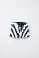 STRIPED PLUSH SHORTS