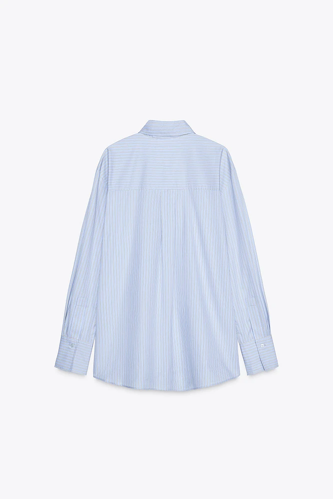 STRIPED OVERSIZE SHIRT ZW COLLECTION