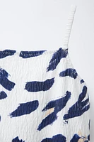 1-6 ANS/ MAILLOT DE BAIN TEXTURÉ À IMPRIMÉ ANIMAL