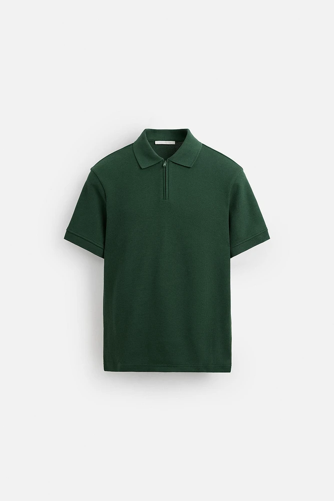 QUARTER ZIP POLO