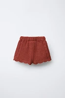 CROCHET KNIT SHORTS
