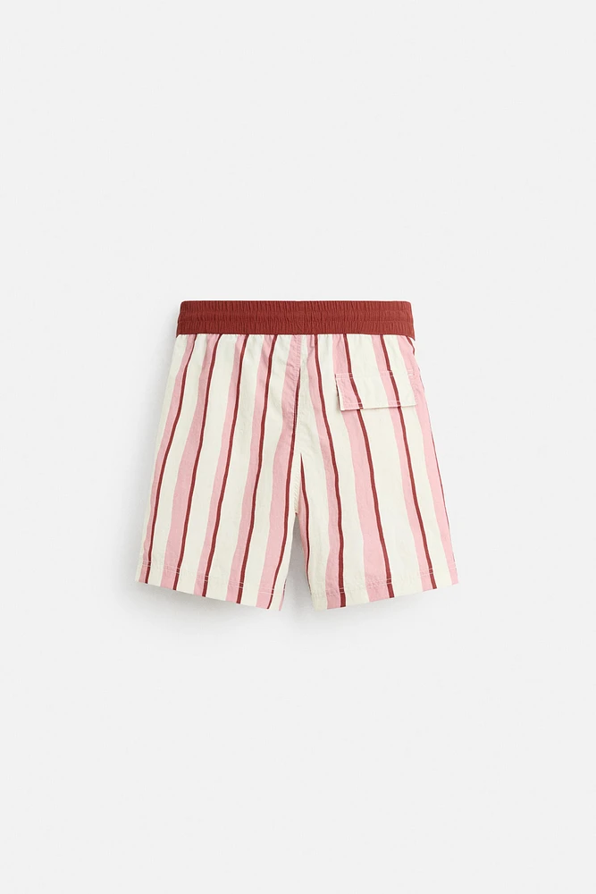 MAILLOT DE BAIN LONG À RAYURES