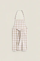 DYED THREAD APRON
