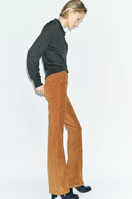 ZW COLLECTION CORDUROY FLARE PANTS