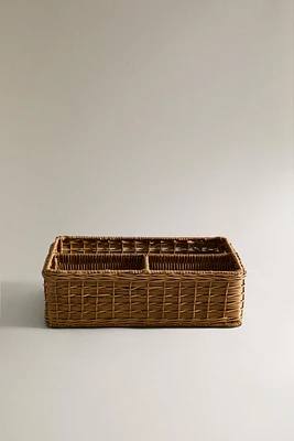 GRAND PANIER À RANGEMENT ENFANT ROTIN