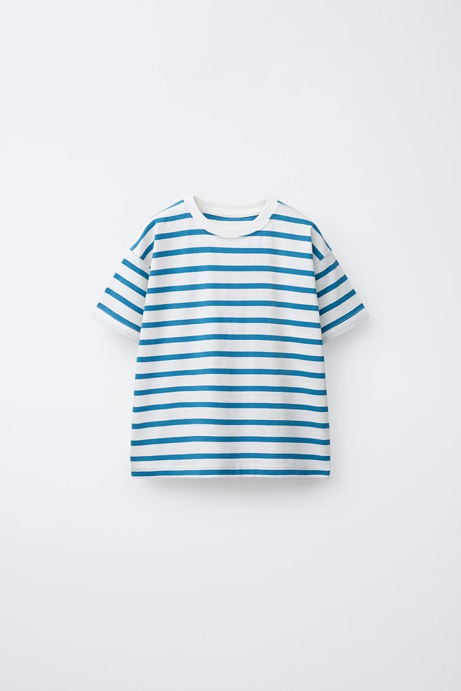 STRIPE PRINT T-SHIRT