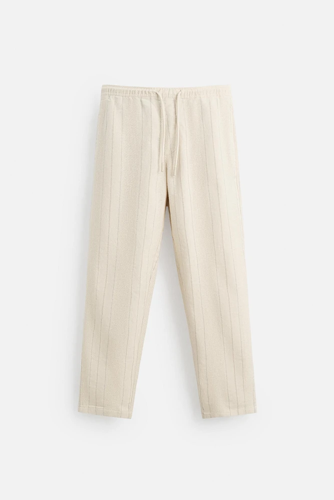 JACQUARD STRIPED PANTS