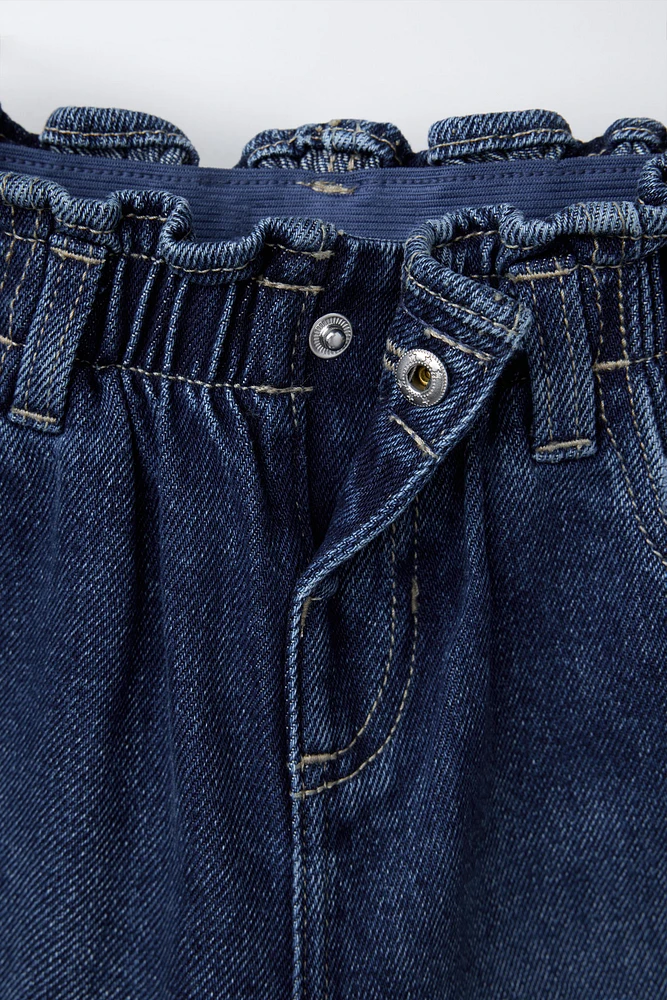 HEART POCKET PAPERBAG JEANS
