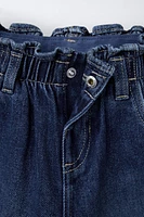 HEART POCKET PAPERBAG JEANS