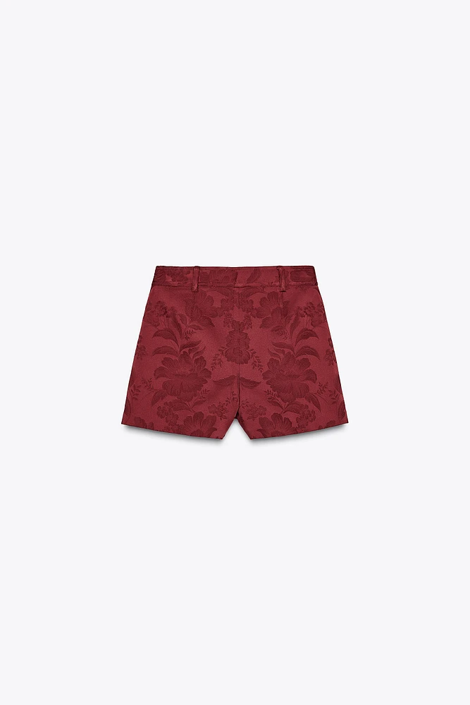 JUPE-PANTALON CROISÉE EN JACQUARD