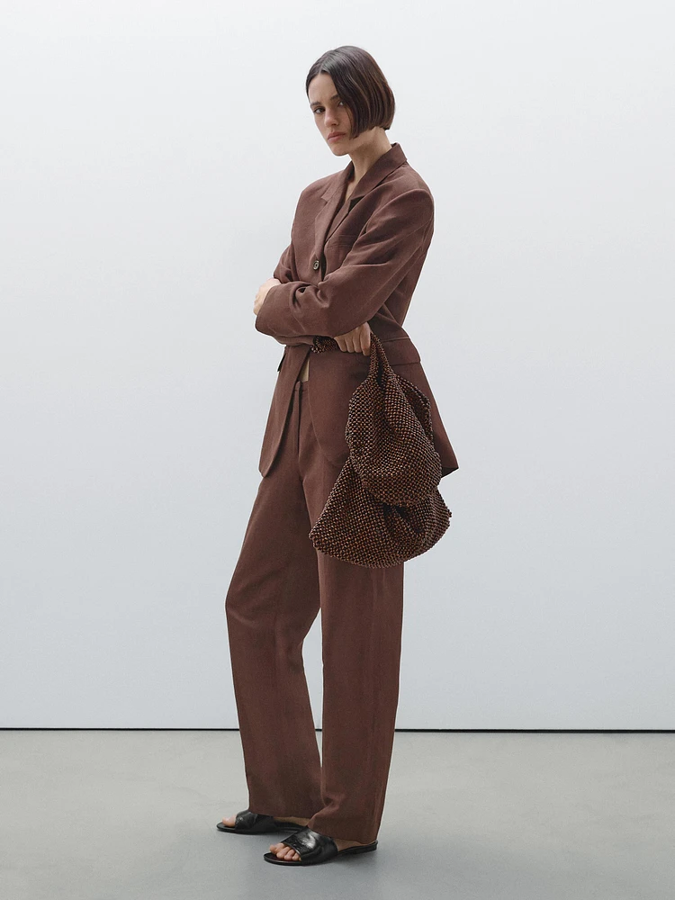 Blazer fluide lin