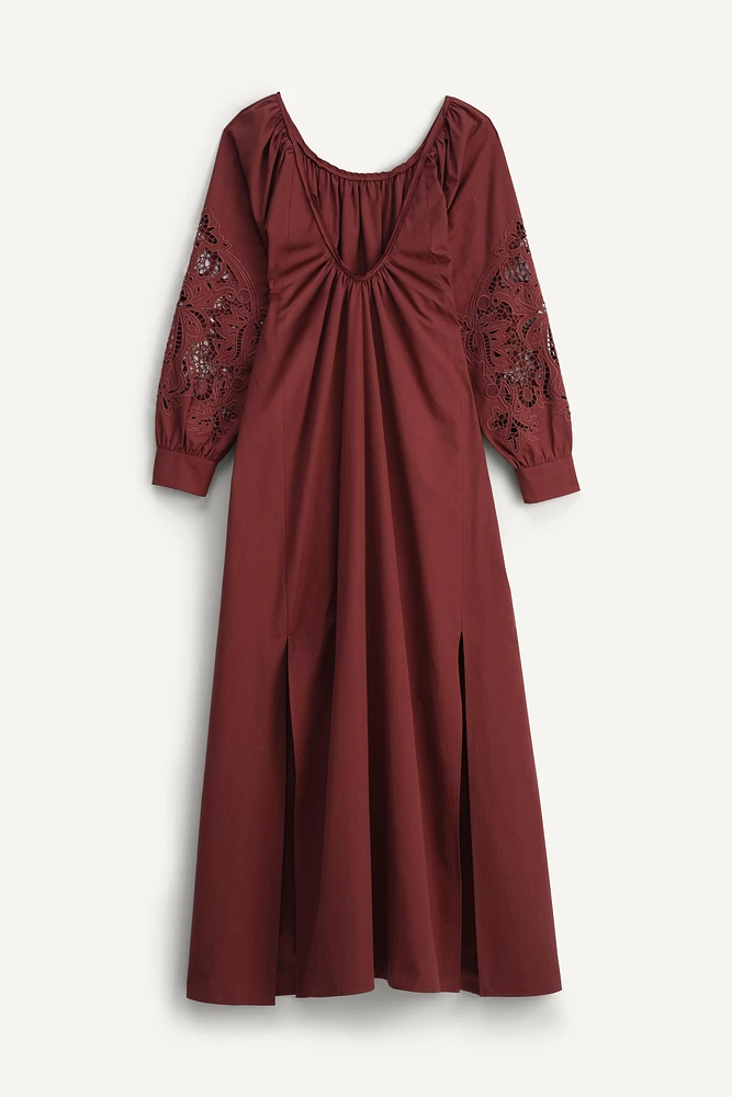 ROBE EN POPELINE BRODÉE ÉDITION LIMITÉE