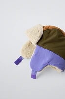 FAUX SHEARLING EAR FLAP HAT SKI COLLECTION